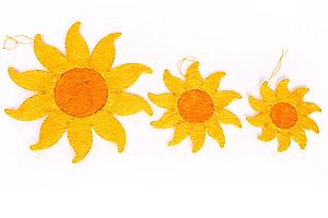 SET GIRASOL, 15CM, 20CM, 30CM