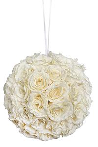 BOLA DE ROSAS CON CINTA 30CM