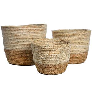 MACETERO DE YUTE X 3 